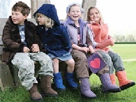 The BUSHRANGER Kids MERINO Lambskin COATS